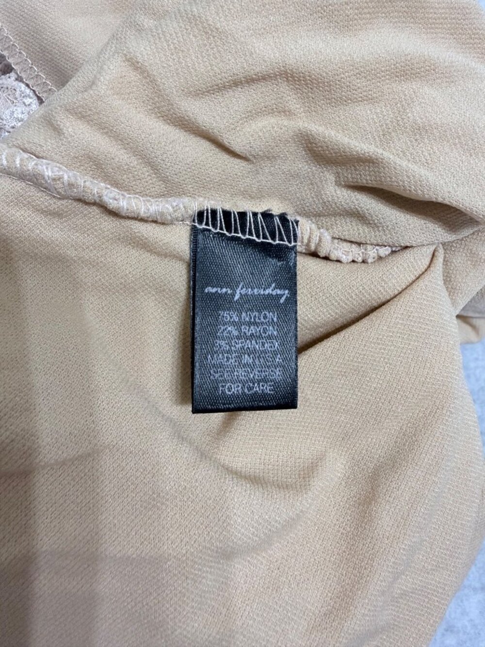 Anthropologie Ann Ferriday Lace Corset Tank Top Beige Medium - Picture 3 of 9